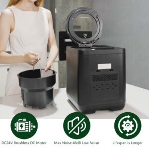 CREATIVECHEF Composter | 3.8L Electric Compost Bin for Kitchen | Upgraded New Generation Blades Auto Food Cycle Compost Machine | Turn Food Waste and Scraps into Dry Compost Fertilizer for Plants