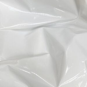 Prime Fabric, Shiny White 4-Way Stretch Vinyl Latex Fabric by The Yard, 60" Wide, DIY, Crafts, Club Wear, Costumes, Cosplay