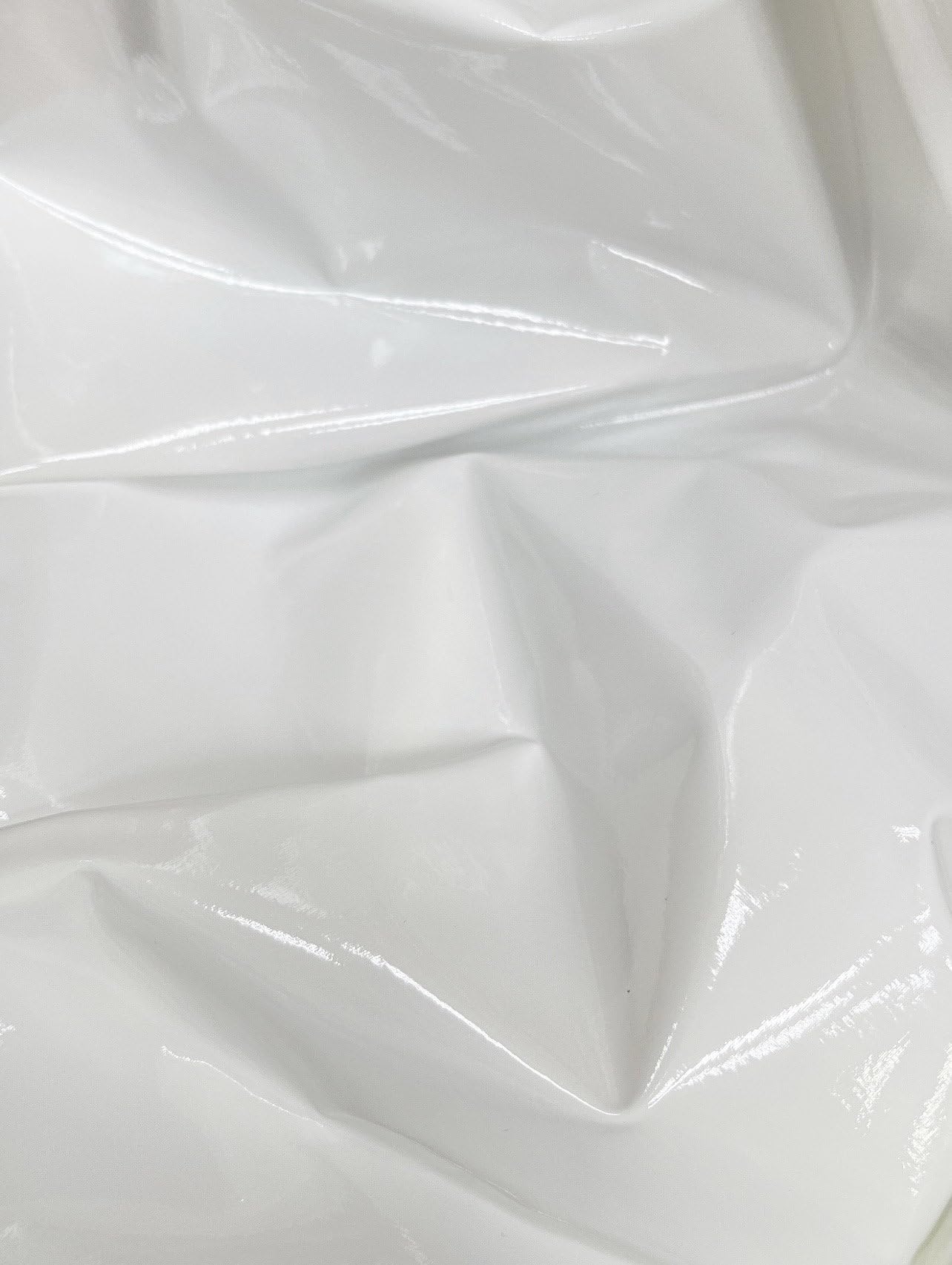 Prime Fabric, Shiny White 4-Way Stretch Vinyl Latex Fabric by The Yard, 60" Wide, DIY, Crafts, Club Wear, Costumes, Cosplay