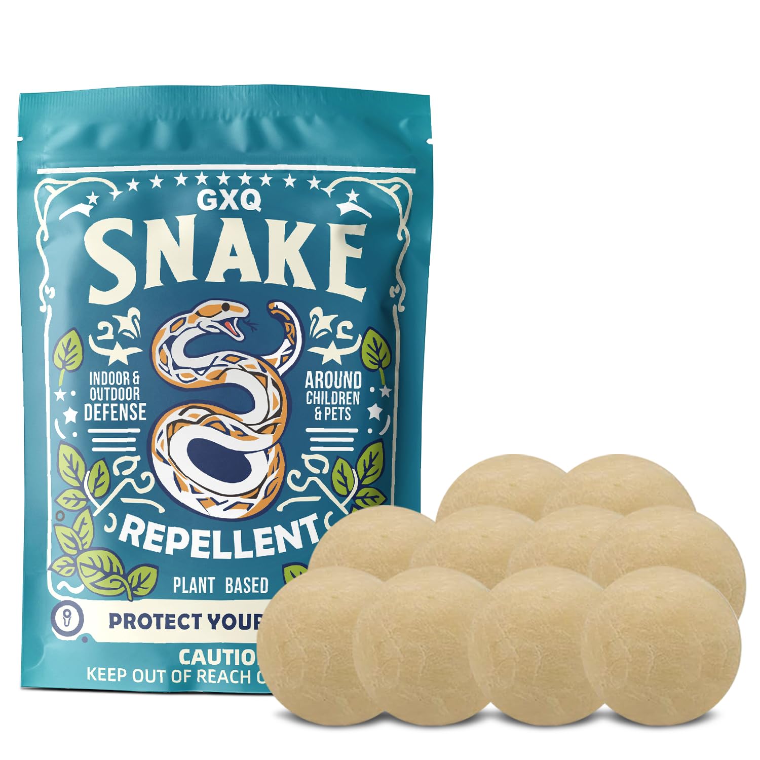 Snake Repellent for Yard,Snake Away Repellent for Outdoors,Snake Repellent,Snake Away,Keep Snakes Away with Natural Repellent -(10balls)