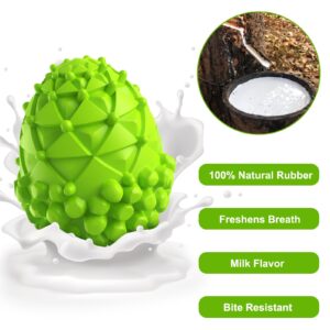 AikoPets Dog Chew Toys, Rubber Dog Squeaky Chew Toys,Reduces Plaque & Tartar Teeth Cleaning Chew Toys, Tough Tear-Resistant Pinecone Shape Dog Toys for Large Dog