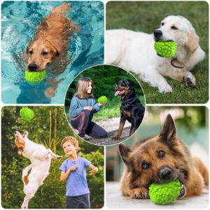 AikoPets Dog Chew Toys, Rubber Dog Squeaky Chew Toys,Reduces Plaque & Tartar Teeth Cleaning Chew Toys, Tough Tear-Resistant Pinecone Shape Dog Toys for Large Dog