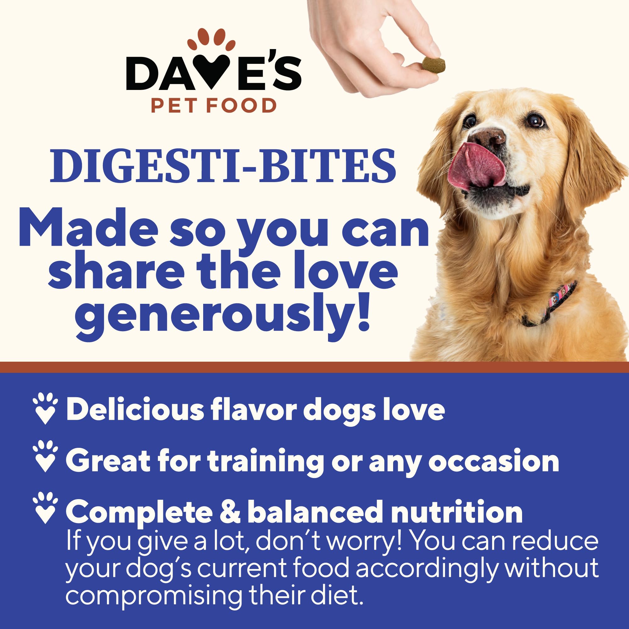 Dave's Pet Food Digesti-Bites Easy to Digest Freeze Dried Chicken Dog Treats with Pumpkin Fiber & Probiotics, Complete & Balanced Nutritious, Freeze Dried Dog Food Topper, USA Made (12 oz)