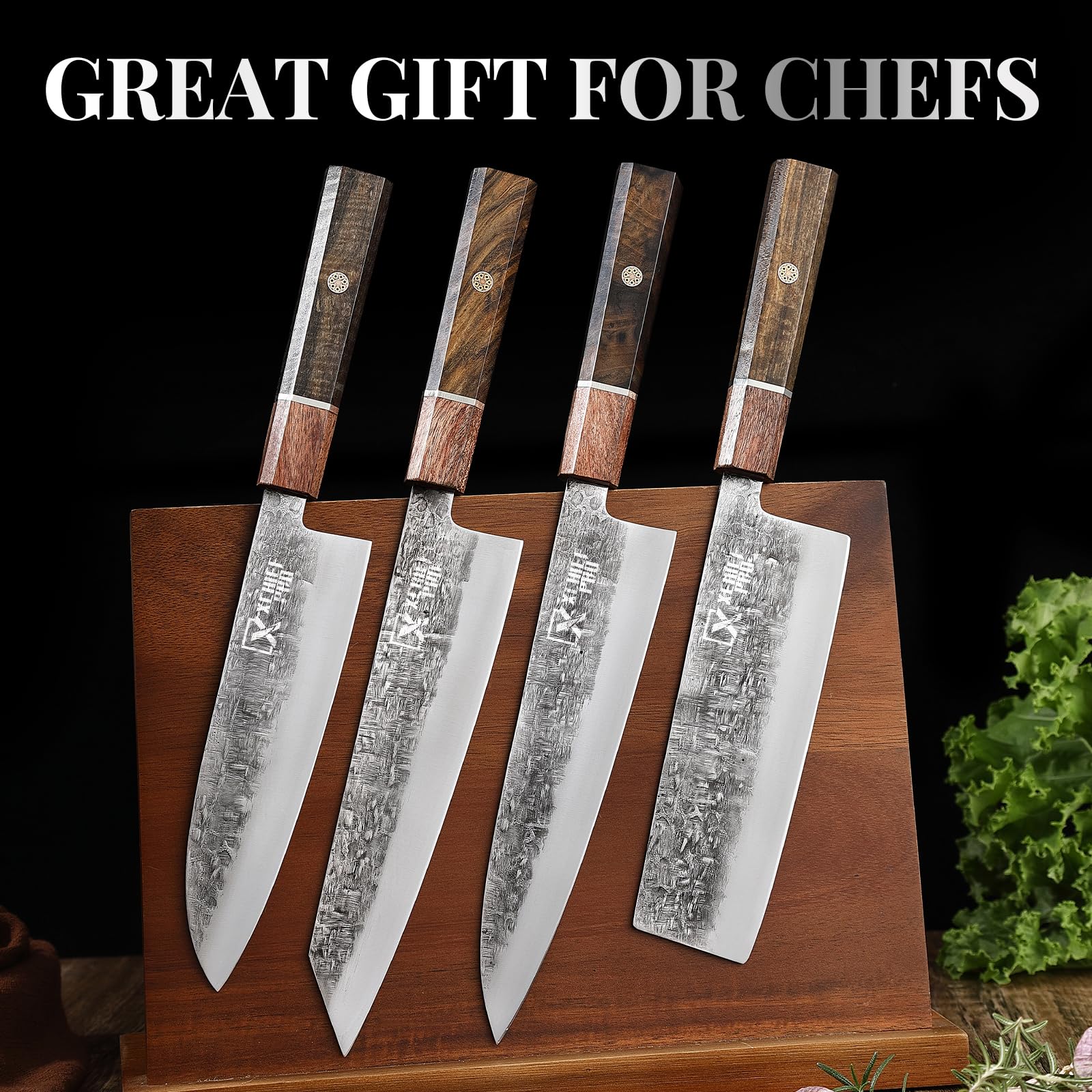 XCHIEF PRO 8'' Japan Kiritsuke Chef Knife - Sharp Kitchen Knife for Meat Cutting, Japanese High-Carbon Steel Cooking Knife, Vegetable Knife, Gift for Mom or Dad, Kitchen Gadgets with Premium Gift Box