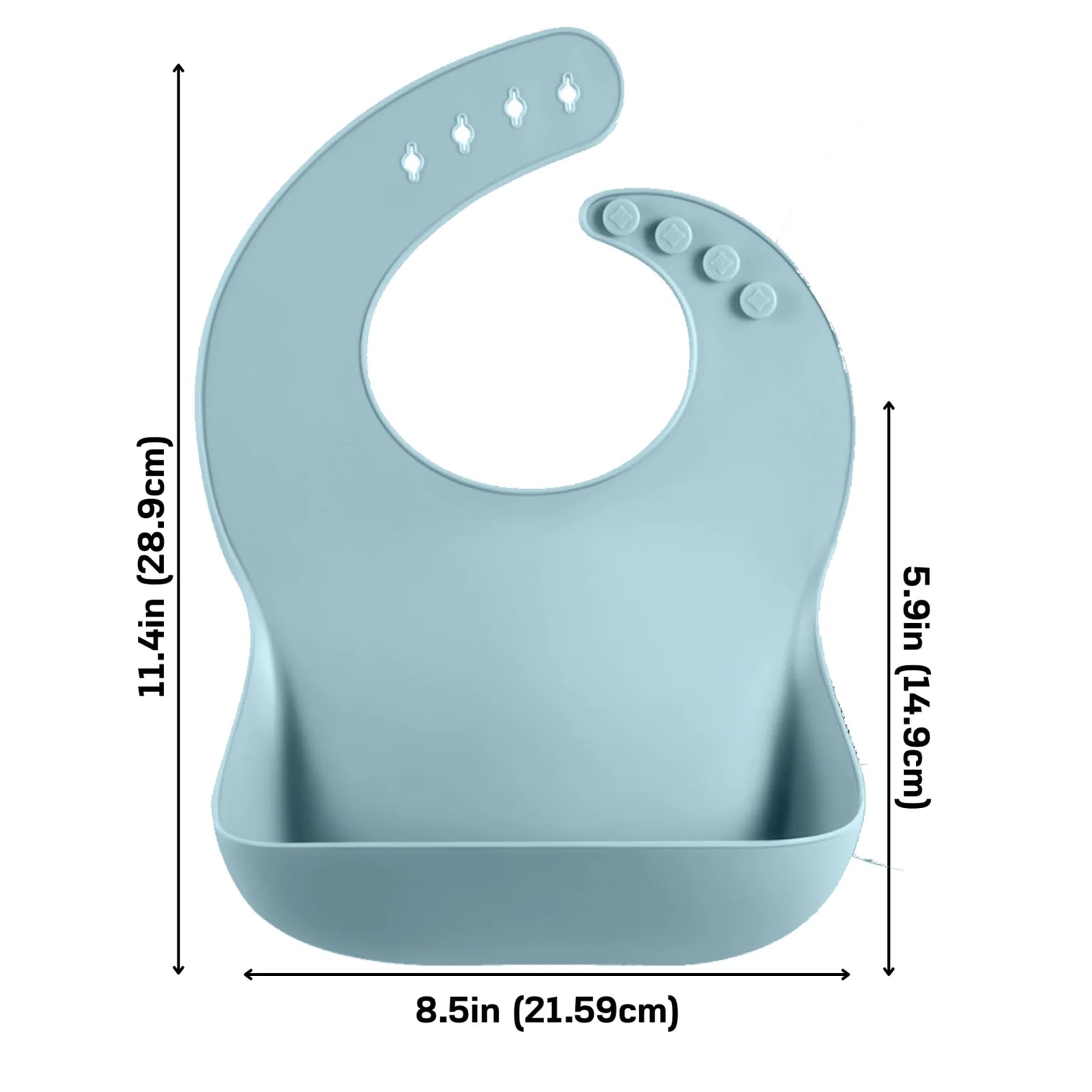 PandaEar Silicone Baby Feeding Set | 9PCS Baby Led Weaning Supplies Self Feeding Utensils | Divided Suction Plate Bowl Bibs Sippy Cup with Baby Snack Container Spoons Forks (Blue)