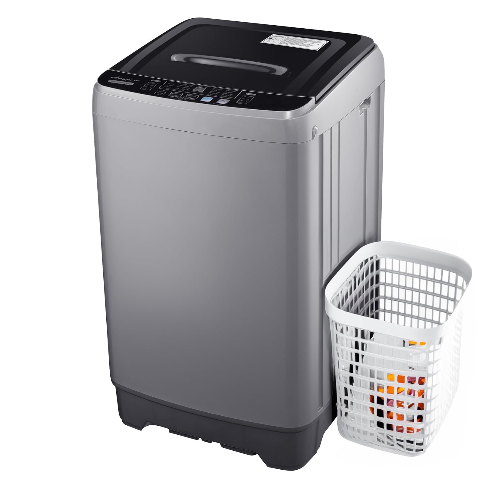 Anypro Portable Washing Machines 17.8LBS Full Automatic Portable Washer Machine, Clothes Washer and Spinner Combo with 10 Program/8 Water Level, Compact Laundry Washer Spin Dryer for Apartment RV Dorm