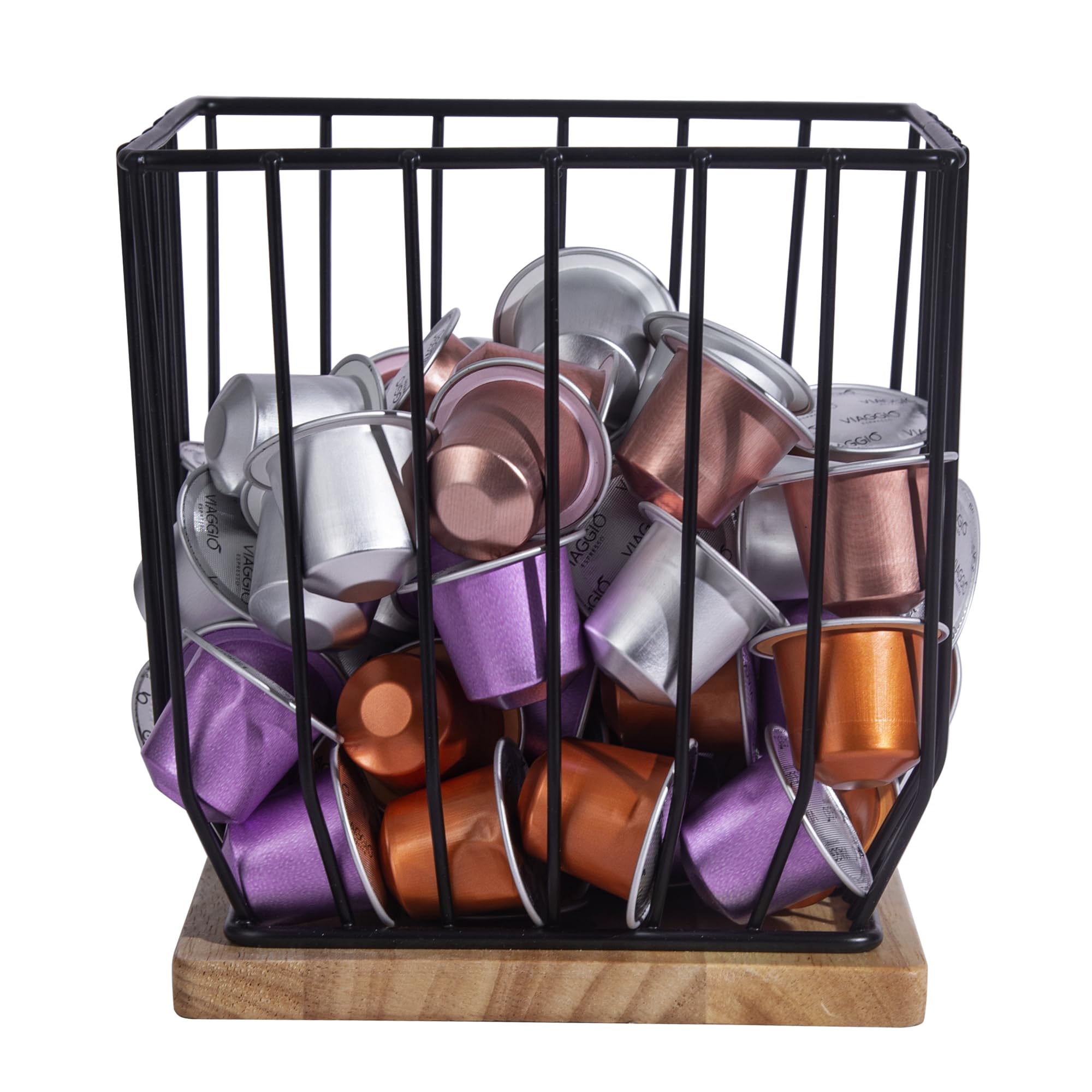 BYTEAIDREX Extra-Large Coffee Pod Holder,K Cup Holders for Counter Small Space,K Cup Storage,Coffee Pod Basket,Coffee Station Organizer,Coffee Bar Accessories.