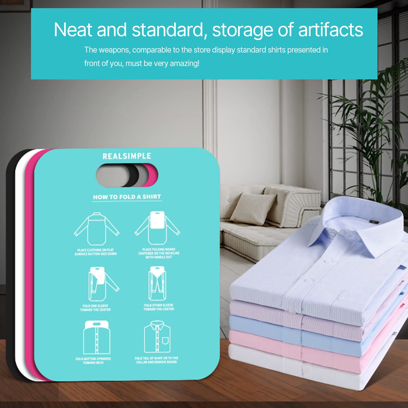 KSTZGTA Clothes Folding Board Clothes Foldable Artifact Save Time Household Supplies for Dormitory Closet Wardrobe Organizatio Laundry Folding Boards for Clothing