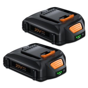 bonacell 2pack 4.0ah lithium replacement for worx battery 20v wa3520 wa3525 wg151s wg155s wg251s wg255s wg540s wg545s wg890 wg891 compatible with worx battery 20v battery powershare cordless tools