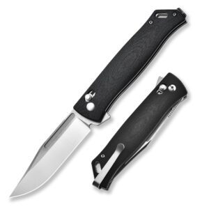 cohesion pocket knife for men and women, edc knife with pocket clip, folding knife utility knife for outdoor camping hiking