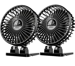 2pack desk fan, usb fan for desk, mini desk fan, 3 speed rotation strong wind, protable small desktop cooling fan, quite mini personal fan for home office table bedroom travel curise(black)