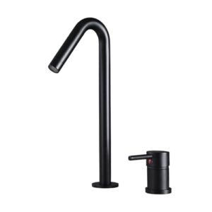 miyanxi brushed gold basin faucet 5 colors single handle widespread bathroom sink mixer tap deck mounted bathtub mixers crane,kitchen sink faucet, black, wj5501