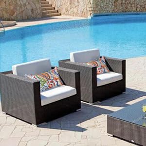 XXPILOS Outdoor Lumbar Pillows - Decorative Pillows with Insert Included Set of 2 Outdoor Pillows for Patio Furniture 12x20 Inch