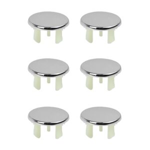 6pcs Round Basin Overflow Trim Sink Hole Cap Drain Cap Cover Insert in Hole Simple Installation for Bathtub Kitchen Sink Sink Hole Replacement Drain Cap Bathtub Hole Kitchen Sink Accessory Plastic