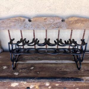 VOFMK Boot Rack, 6 Pairs of Boots, Horseshoe Decor, Horseshoe Art, Boot Holder, Shoe Organizer, Cowboy Boot Rack, Gift for her or him