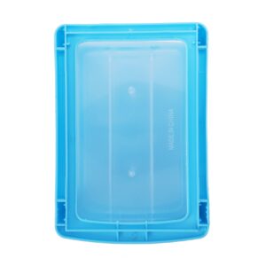 Baglaum 6X Mini Translucent Drawer Type Plastic Storage Box（Blue 3 Layers）