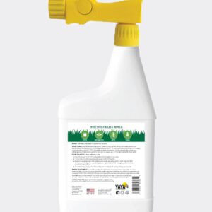 Ready-to-Use Tick + Mosquito Outdoor Yard Spray – Made with Essential Oils, Plant-Derived, Easy Do-It-Yourself Treatment, Safe to Use Around Kids, Pets and Plants – 32 oz