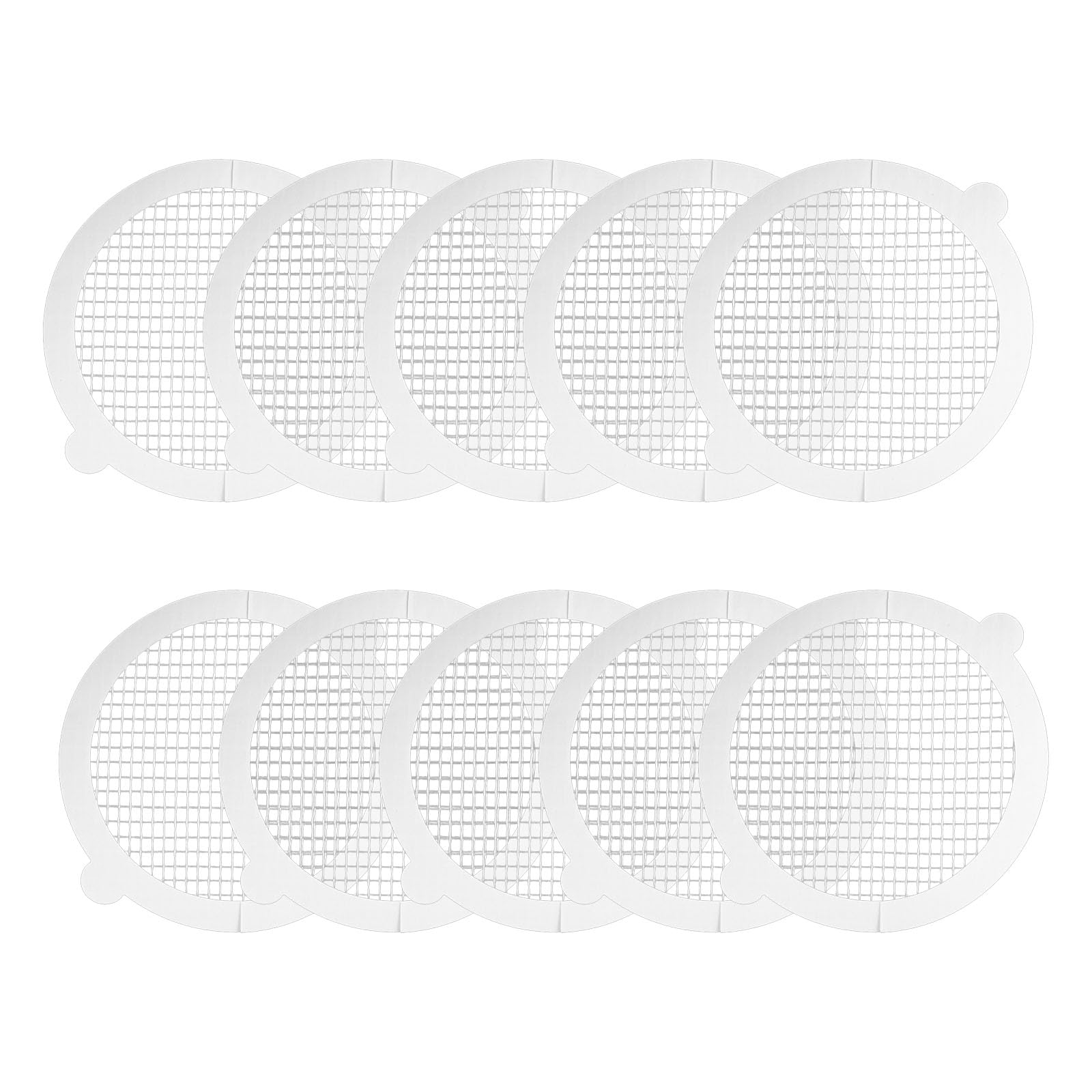 YS0911 10pcs Disposables Shower Drain Hair Catcher Mesh Stickers for Floor Drain Bathtub Bathroom Kitchen Filter Screen Stopper Round Drain Cover