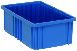 fse quantum dg92060blcs dividable grid container, 16-1/2"l x 10-7/8"w x 6"h, blue, made in usa