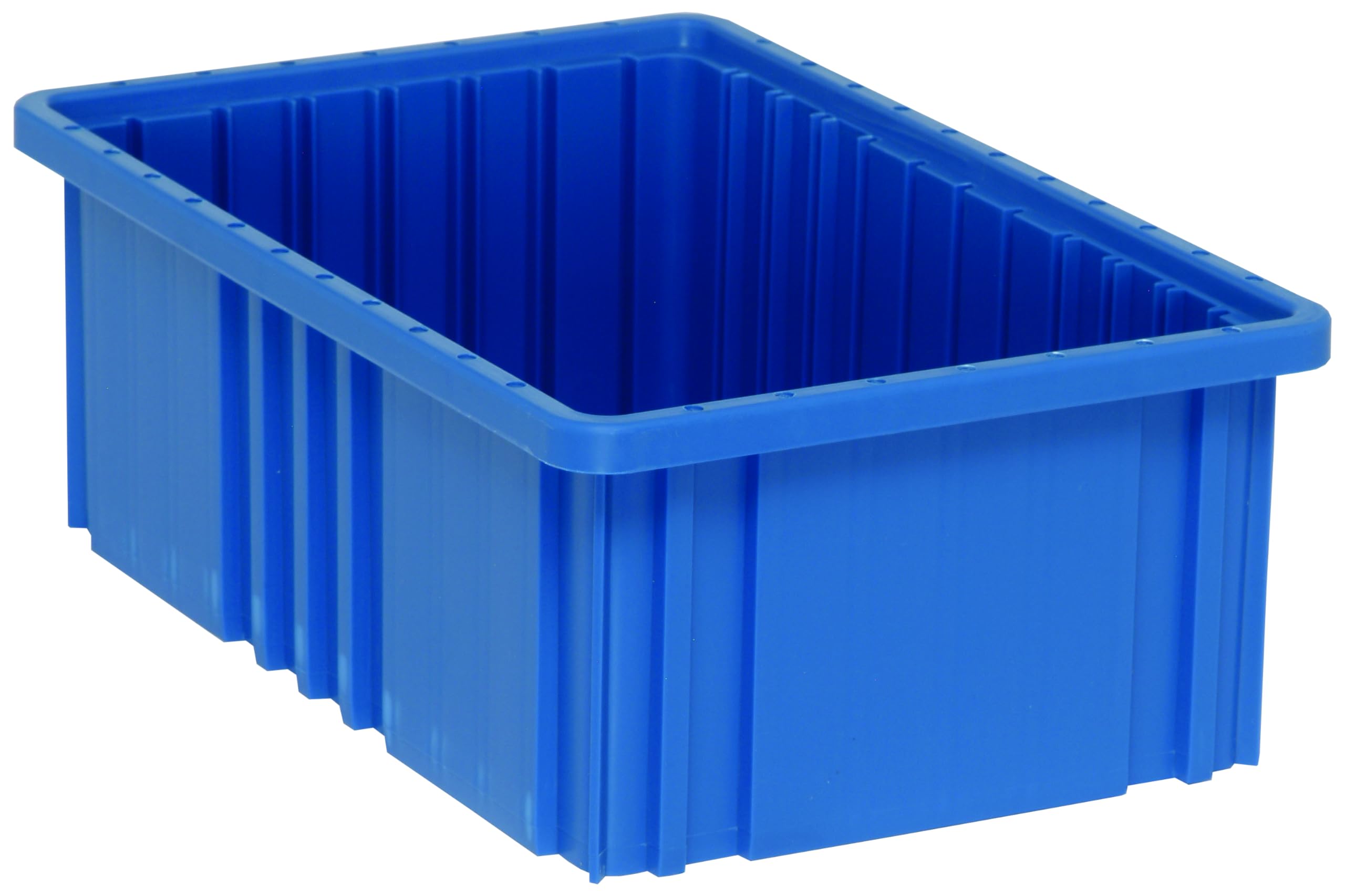 FSE Quantum DG92060BLCS Dividable Grid Container, 16-1/2"L x 10-7/8"W x 6"H, Blue, Made in USA