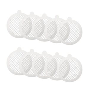 YS0911 10pcs Disposables Shower Drain Hair Catcher Mesh Stickers for Floor Drain Bathtub Bathroom Kitchen Filter Screen Stopper Round Drain Cover