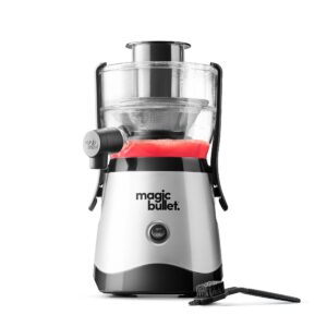 magic bullet mini juicer (renewed), no cup, silver and black