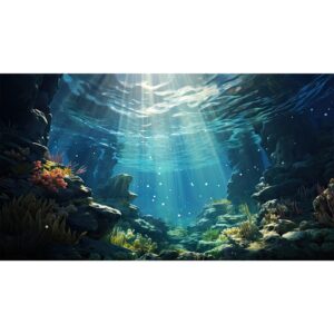 zatiasmiller aquarium background underwater world corals and tropical fish terrarium background various undersea aquatic plants rocks aquarium backdrop beautiful fish tank decor vinyl 30x18in