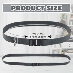 Wowangce 2 Pcs Mattress Topper Straps Memory Foam Packing Straps for Moving or Storage Utility Straps Adjustable Straps with Buckles for Home Mattress, Dark Grey(100" X 2")