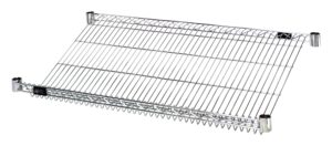 fse quantum 1848sl wire shelf, slanted, 48"w x 18"d, chrome plated finish, nsf