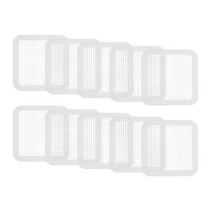 YS0911 10pcs Disposables Shower Drain Hair Catcher Mesh Stickers for Floor Drain Bathtub Bathroom Kitchen Filter Screen Stopper Round Drain Cover