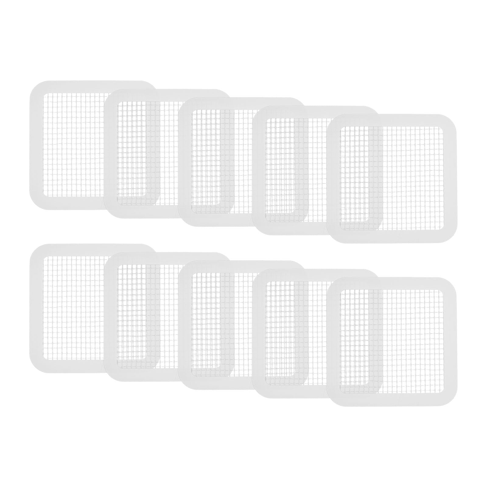 YS0911 10pcs Disposables Shower Drain Hair Catcher Mesh Stickers for Floor Drain Bathtub Bathroom Kitchen Filter Screen Stopper Round Drain Cover