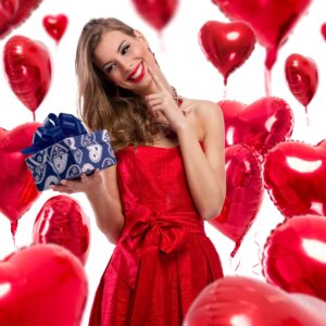 30 pcs Red Heart Balloons 18" a bunch of Heart Love Foil Helium Balloons, Helium Support Valentines Day Wedding Bridal Engagement Party Anniversary Mother's Day Decorations