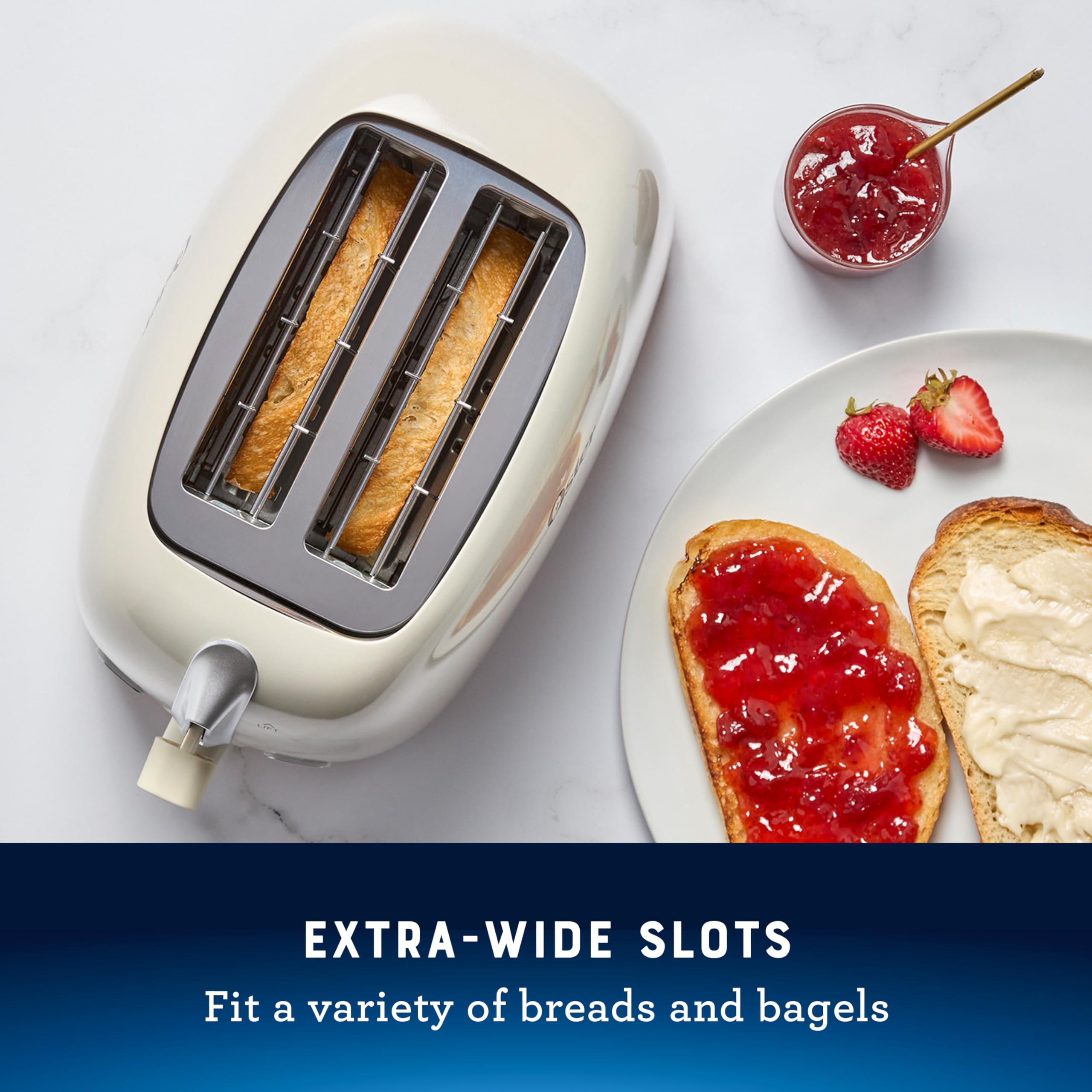 Oster® 2-Slice Toaster with Extra Wide Slots, Oat Milk