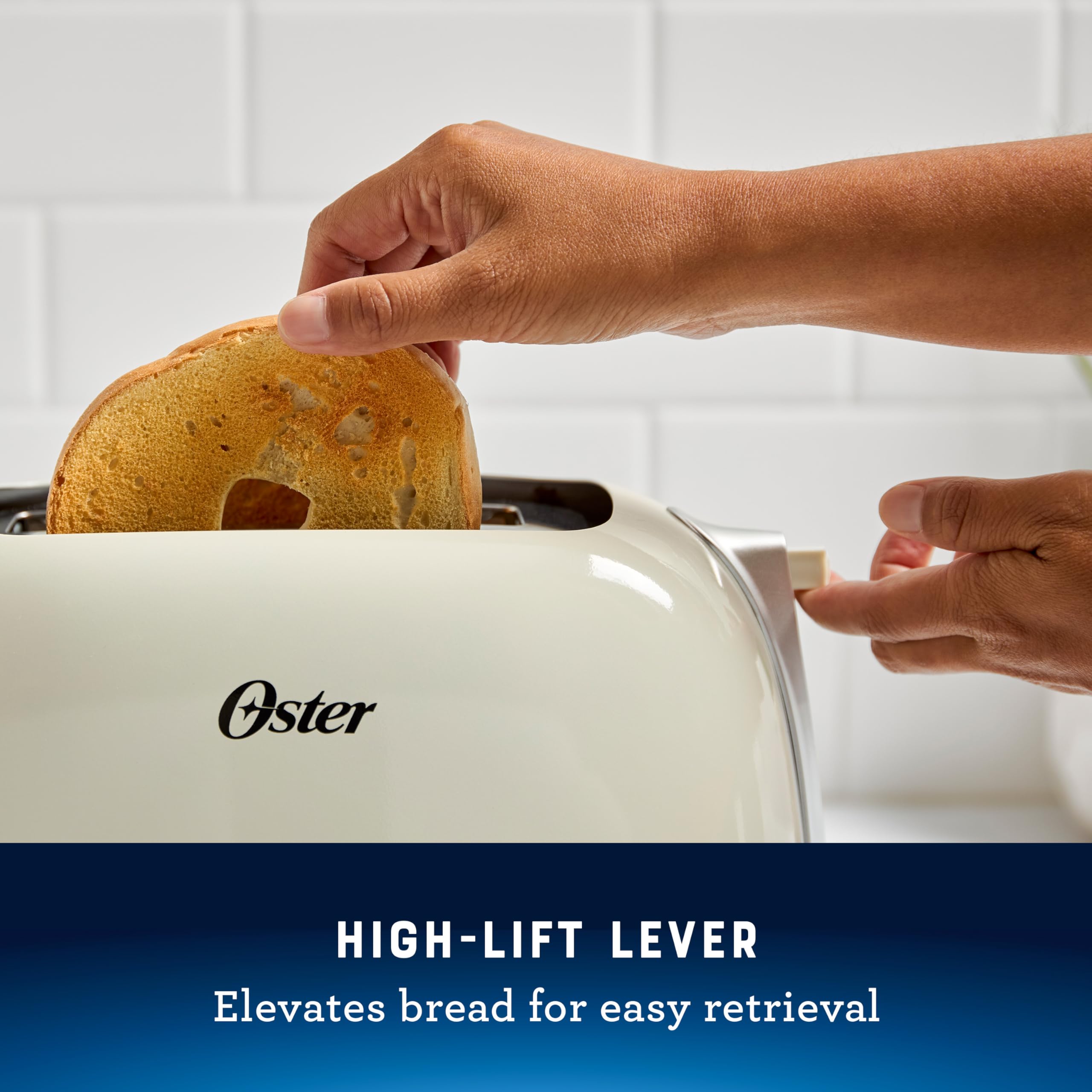 Oster® 2-Slice Toaster with Extra Wide Slots, Oat Milk