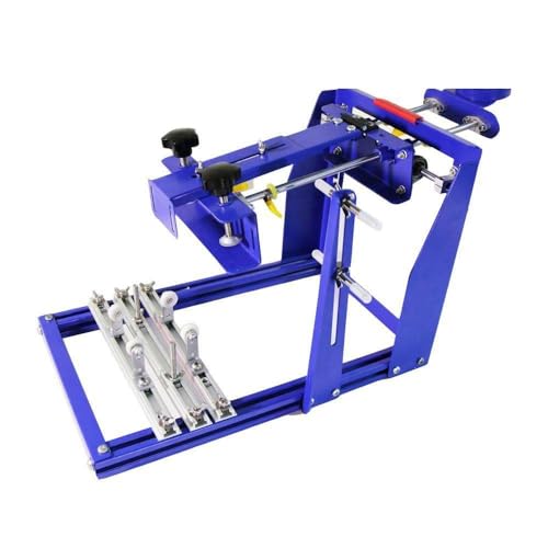 Generic 7.9"" x 9.8"" 20 x 25 cm Manual Cylinder Curved Screen Printing Press for Pen Cup Mug Bottle (Diameter:6.7"")