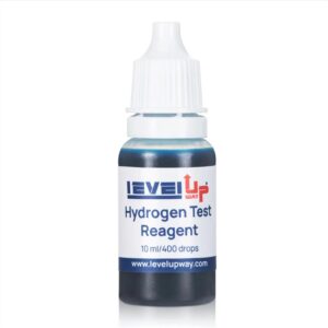 Level Up Way - Hydrogen Test Reagent – Hydrogen Water Tester for Measuring Molecular Hydrogen Concentration in Water – Blue Test Drops for Water Hydrogenator