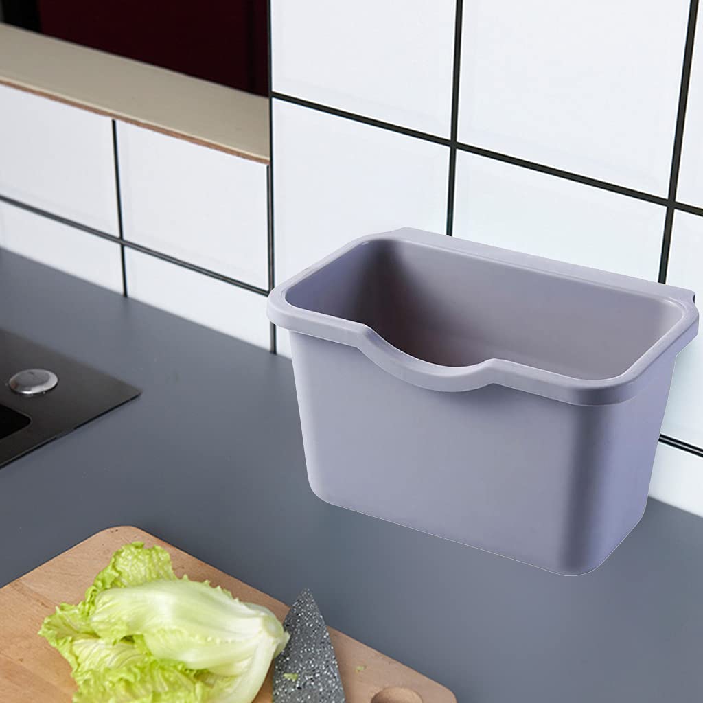 YS0911 Kitchen Wall Mounted Hanging Waste Bin for Cabinet Doors Small Trash Can Garbage Basket for Car Rubbish Container Compost Basket for Kitchen