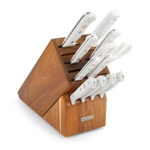 WÜSTHOF Gourmet White Twelve Piece Knife Block Set