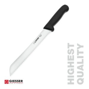 Giesser since 1776, Made in Germay, Bread Knife 9 Inch, High Carbon German Steel, Dishwasher safe, rustfree