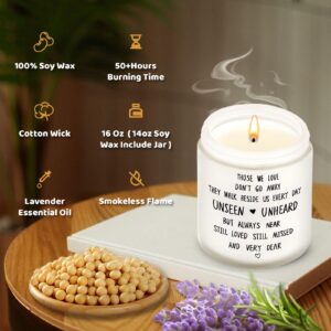 Sympathy Gifts Memorial Gifts for Loss of Loved, Unique Memorial Bereavement Gifts Memorial Gift, Lavender Scented Candle, Thinking of You, Get Well Soon, Comfort Condolences Candle