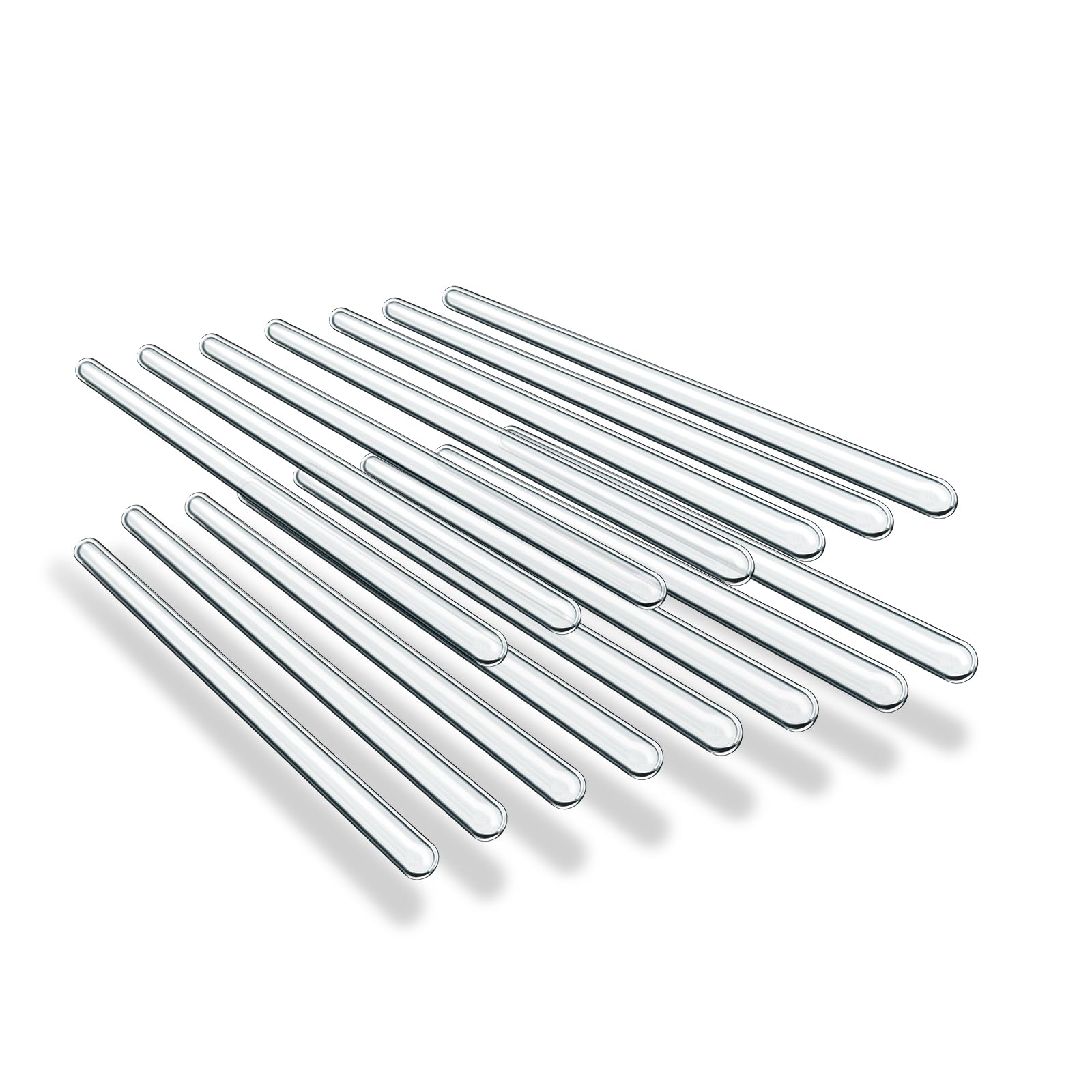 15 Pack Glass Stirring Rods: Diameter 5mm Length 6 inch Glass Stir Sticks, Borosilicate Glass Stirring Rod for Mixing Lab