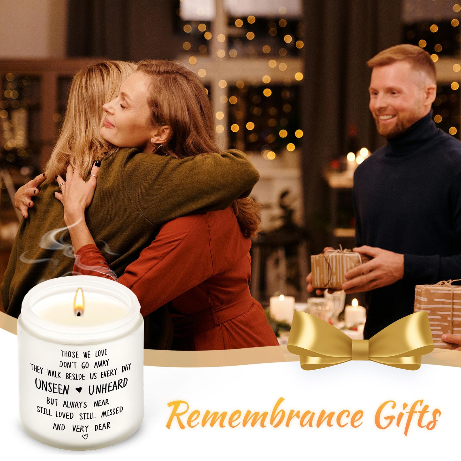 Sympathy Gifts Memorial Gifts for Loss of Loved, Unique Memorial Bereavement Gifts Memorial Gift, Lavender Scented Candle, Thinking of You, Get Well Soon, Comfort Condolences Candle