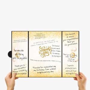 Sutjxc Thank You Party Guest Book Alternative Signature Certificate,Signature Thank You Sign,Retirement Office Party Decor, Thanks to Staff Teachers Professors Doctor Nurses Party Decorations