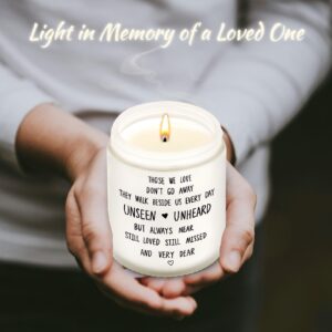 Sympathy Gifts Memorial Gifts for Loss of Loved, Unique Memorial Bereavement Gifts Memorial Gift, Lavender Scented Candle, Thinking of You, Get Well Soon, Comfort Condolences Candle