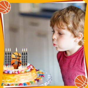 Photect 11 Pcs Basketball Birthday Candles Number 5-9 Candle Cake Topper Decor Basketball Themed Birthday Cake Decorations for Boys Girls Kids Party Supplies Decoration (Number 8)