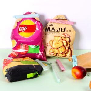 40 PCS Sealing Clip Bag Plastic Bag Chip Clips Large Size Food Clips Bag Clips for Food Storage Kitchen and Home (5.9in x20, 4.72in x20)