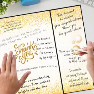 Sutjxc Thank You Party Guest Book Alternative Signature Certificate,Signature Thank You Sign,Retirement Office Party Decor, Thanks to Staff Teachers Professors Doctor Nurses Party Decorations