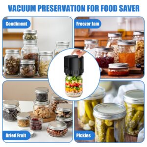 Electric Mason Jar Vacuum Sealer Kit for Regular & Wide Mouth Mason Jar, Automatic Jar Vacuum Sealer Machine for Food Save