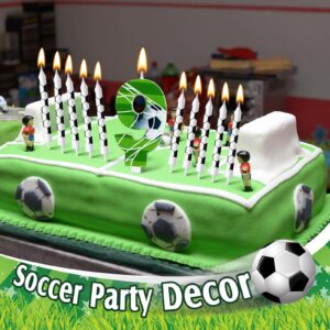 Photect 11 Pcs Soccer Birthday Candles Number 5-9 Candle Cake Topper Decor Soccer Themed Birthday Cake Decorations for Boys Girls Kids Party Supplies Decor (Number 9)