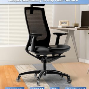 Sytopia 28" Heavy Duty Office Chair Base Replacement with Wheels (Set of 5), Metal Desk Chair Base